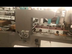 Máquina automática de flejado y encolado de cajas