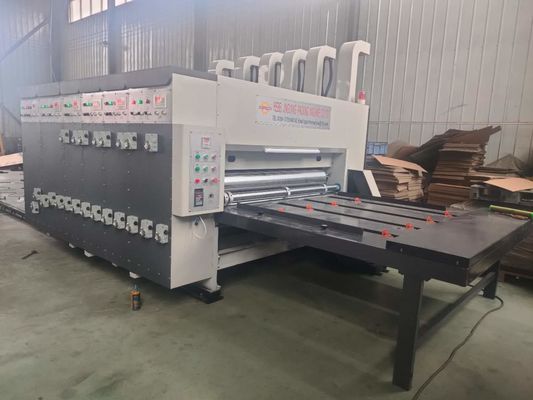 Single Pass Express Packing Carton Box Printing Machine Chain Feeding