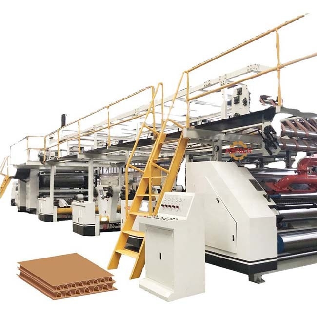 Compact Structure Corrugated Board Production Line 1 - 5 Layer