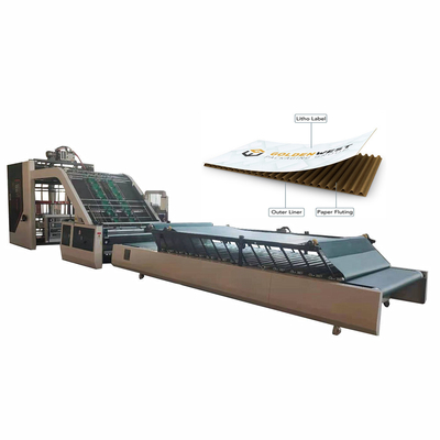 Máquina de laminado automática de hoja a hoja de alta velocidad para cartón corrugado
